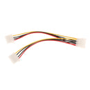 7.87inch Fan Molex 4 Pin Power Supply Y Splitter Cable for IDE CD Rom/DVDRW
