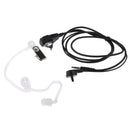 Universal 3.5mm Plug-in Covert Acoustic Air Tube Headset Earpiece MIC & PTT (Push to Talk) for Phones & iPad