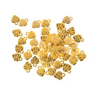 50x Antique Bronze Heart DIY Charms Jewelry Findings Pendant Beads Gold