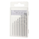 10 Pieces Mini High Speed Steel General Purpose Hand Drill Bits Set 0.8mm~3.0mm