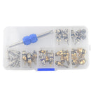 40 Pieces A/C System Schrader Valves with Remover Tool Kit For R12/ R134A HVAC