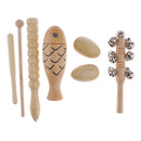 Kid Percussion Rhythm Fish Tone Block Sand Shakers Eggs Baby Musical Toys