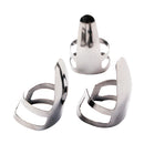 3 Pieces of Set Silver Guitar Adjustable Finger Pick Plectrums for Guitar
