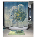 Home Bathroom Bedroom Door Window Use Extra Long Fabric Bath Shower Ants Print Pattern Curtain With 12 Hooks