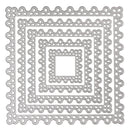5 Piece/set Square Design Metal Cutting Dies Stencil Scrapbooking Album Embossing DIY Paper Craft Decoration