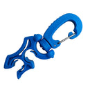 Protable Scuba Diving Double 2 BCD Hose Holder with Rotates & Folds Clip Buckle Hook 100 x 35mm
