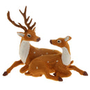 Exquisite Reindeer Couple Figurine Deer Home Decor Furnishing Article New