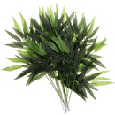 12x Artificial Bamboo Ivy Plant Bush Plastic Foliage Garland Home Decor 60cm