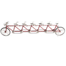 1/10 Scale Simulation Alloy Diecast Racing Exquisite Tandem Bike Sport Bicycle Model Hobbies Games Toy Collections Red