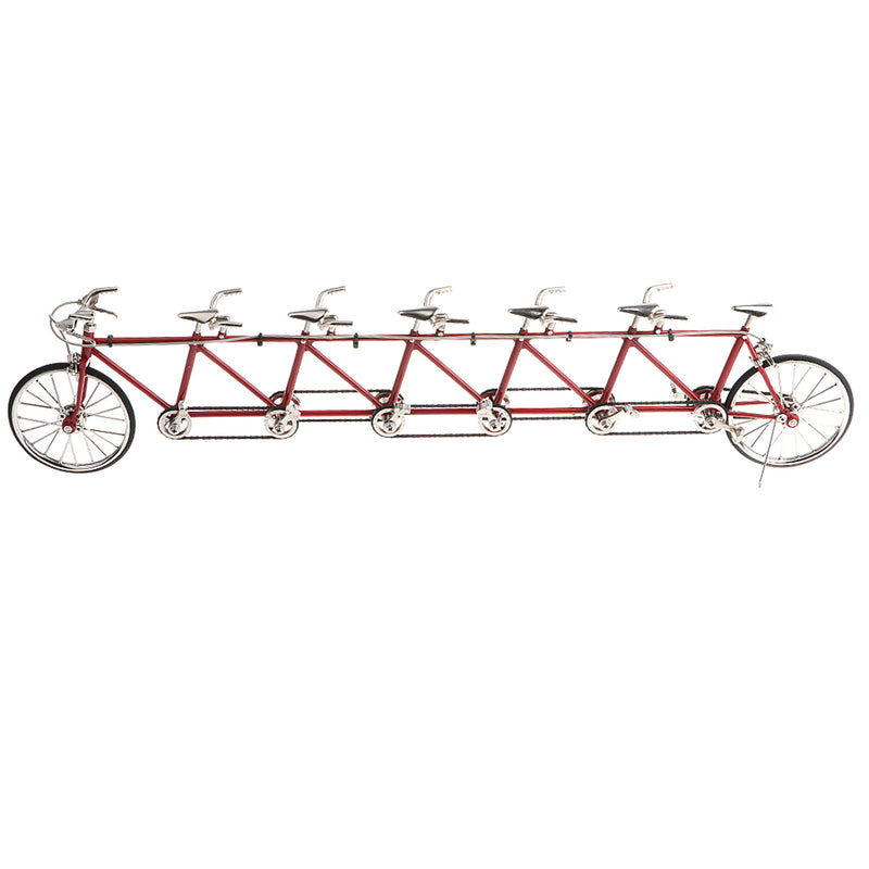 1/10 Scale Simulation Alloy Diecast Racing Exquisite Tandem Bike Sport Bicycle Model Hobbies Games Toy Collections Red