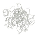 50pcs Shell Flower Leverback Earring Wire Coil Jewelry Finding