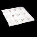 Polyester Women 3 Eye Hook Bra Lingerie Extender 5cm White