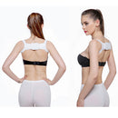 Adults Posture Corrector Belt Back Shoulder Brace Shaper Support White