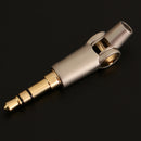 Flexible Right Angle / Stranght Angle 3.5mm 3-Pole Stereo Audio Bass Plug Jack for Earphone Cable Solder Adapter Connector