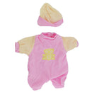 Lovely Jumpsuit Hat Outfit for Mellchan Doll 9-11inch Reborn Baby Girl Dolls Clothing Accessory