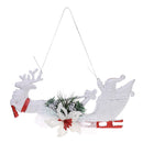 Santa Claus Sled Christmas Tree Ornaments Xmas Home Hanging Decoration Door Window Decor