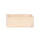 Wooden Succulent Plant Flower Bed Pot Through Box Garden Planter 15x9x6cm