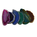 6 Piece Irregular Shape Agate Quartz Slice Pendant Charms for Jewelry Making