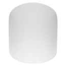 Crystal Singing Bowl E Note for Solar Chakra Frosted Quartz 6 Inch White Perfect Sound