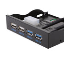 2XUSB 3.0+2XUSB2.0 Front Panel Floppy Disk Bay 20 Pin Hub Bracket Cable