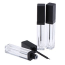 6 ml Empty Mascara Tube with Eyelash Wand, Rubber Inserts Set for Castor Oil, DIY Mascara Container with Cap (Black)