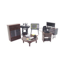 Dollhouse Furniture Model Japanese Nostalgic Miniature Set of 6 Retro Living Room Decoration