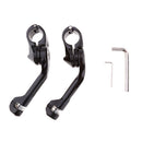 1 1/4" Long Angled Highway Engine Guard Bar Foot Peg Mount Kit For Harley