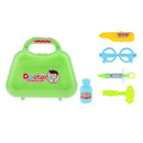 Portable Doctor Nurse Tools and Case Kit Kids Pretend Role Play Toy Gift Green C