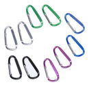 10Pcs Climbing Tent Bottles Hooks Carabiners D Shape Keychain Backpack Clasp Snap Clip