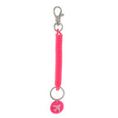 Spring Coil Keyring Spiral Key Chain Stretchable Theftproof Bracelet Rosered