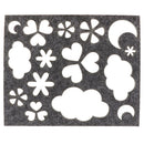 DIY Needle Felt Applique Mold Needle Felting Starter Kit Beginner Kid Toy Craft Tool Love Cloud Moon Mixed Designs