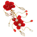 Bridal Butterfly Design Hair Clips Rhinestone Pearl Bridal Headdress Wedding Accessories