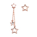 Chic Women Asymmetric Pentagram Earrings Long Drop Party Prom Jewelry Gifts