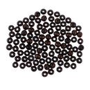 100 Piece Black Round Wooden Beads Charms for DIY Bracelet Necklace Jewelry Making Craft 8mm