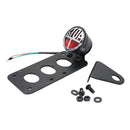 Side Mount License Plate Lamps Tail Light for Harley Dyna Bobber Sportster