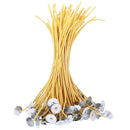 Pack of 50 Beeswax Candle Wicks Core for Candle Making w/Sustainers 20cm