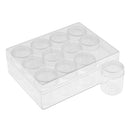 12Piece Mini Plastic Jewelry Beads Earring Pill Storage Box Containers Case