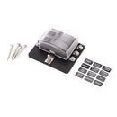 Car 6-Way Blade Fuse Holder With Fuse Ring Terminals LED Indicator