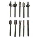 10 Pieces 1/8'' Mini Shank HSS Titanium Router Mill Bits Fits Rotary Tool