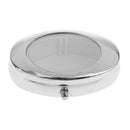 Portable Travel Oval Metal Pill Box Medicine Organizer Container Case Jewelry Storage