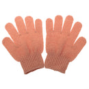 1 Pair Stretchable Exfoliating Bath Glove Shower Skin Care Scrubber Massage Skin Cleansing Gloves Orange