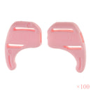 100 Pairs Comfortable Soft Silicone Anti Slip Eye Glasses Ear Hooks Grip Holder Kids Children Sports Accessory Pink