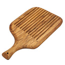 Irregular Wooden Bread Board Cookie Baking Pastry Tray Slotted Pizza Plate
