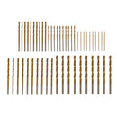 Pack 50Pcs Standard High Quality Metal HSS Twist Drill Bits Straigth Shank