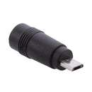 5Pieces DC Power Micro USB 5 Pin Male To 5.5x2.1mm Female Charging Adapter