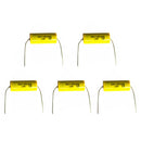 5 Pieces 2.2UF 100V Speaker Frequency Capacitor Divider Crossover for Audio Speaker Power Amplifier