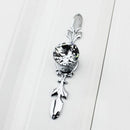 119mm Diamond Shape Glass Door Knob Drawer Cabinet Home Furniture Decorative Handle Knob