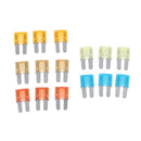 15 Pieces Auto Car Vehicles Audio 5A 7.5A 10A 15A 20A Micro 2 ATR Blade Style Fuse