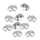 10pcs Sterling Silver Butterfly Backs Stopper For Stud Earring Findings 1
