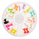 3D Nail Art Diy Diamond Decoration Stickers Resin Bow Tie Shaped
